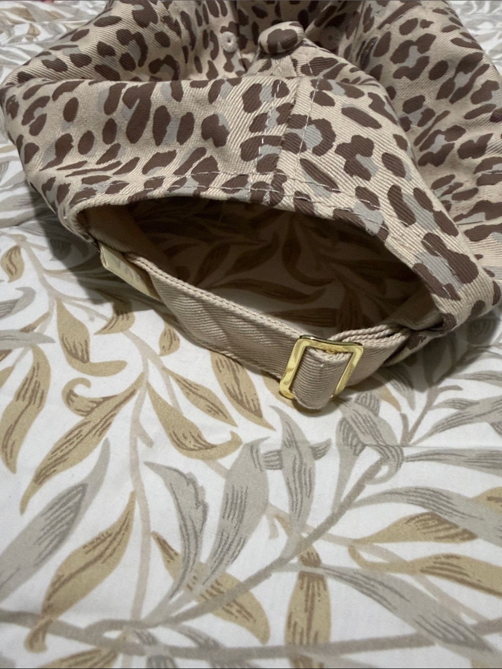 Varley Beige and Brown Leopard-Print Baseball Cap - Picture 4 of 4